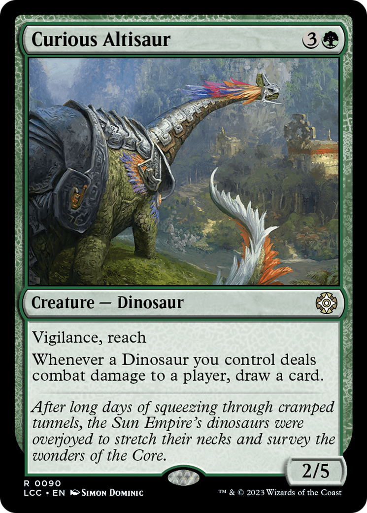 Curious Altisaur [The Lost Caverns of Ixalan Commander] | Silver Goblin