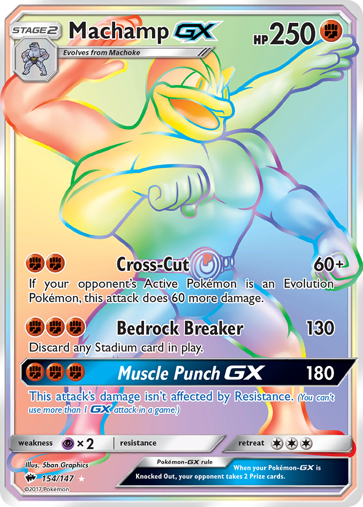 Machamp GX (154/147) [Sun & Moon: Burning Shadows] | Silver Goblin