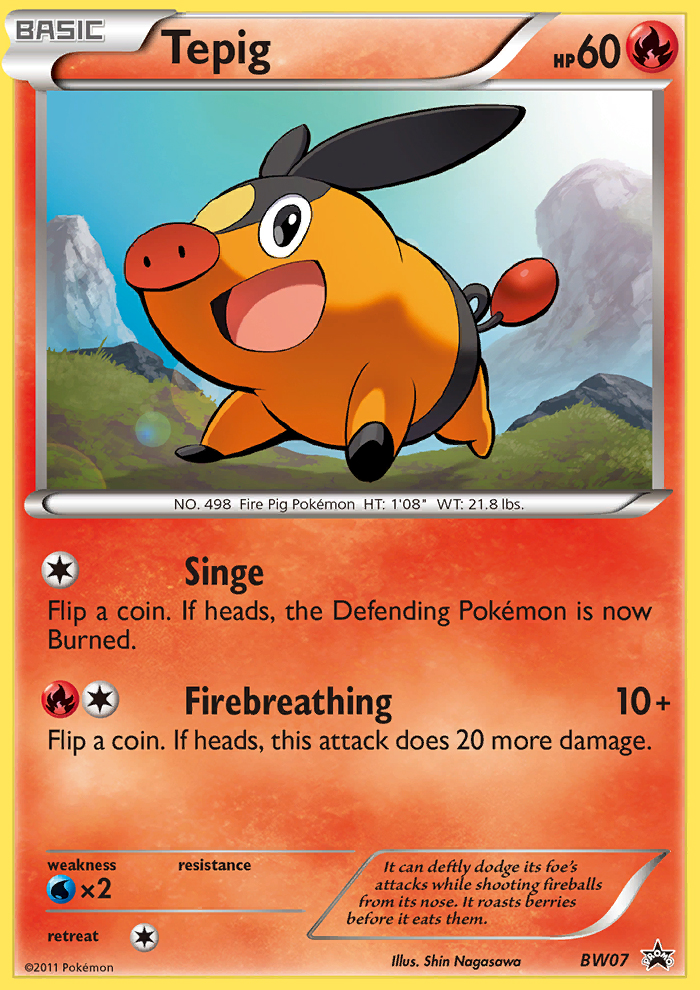 Tepig (BW07) [Black & White: Black Star Promos] | Silver Goblin