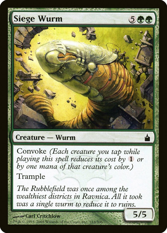 Siege Wurm [Ravnica: City of Guilds] | Silver Goblin