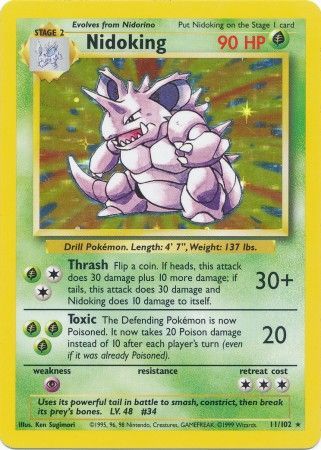 Nidoking (11/102) [Base Set Unlimited] | Silver Goblin