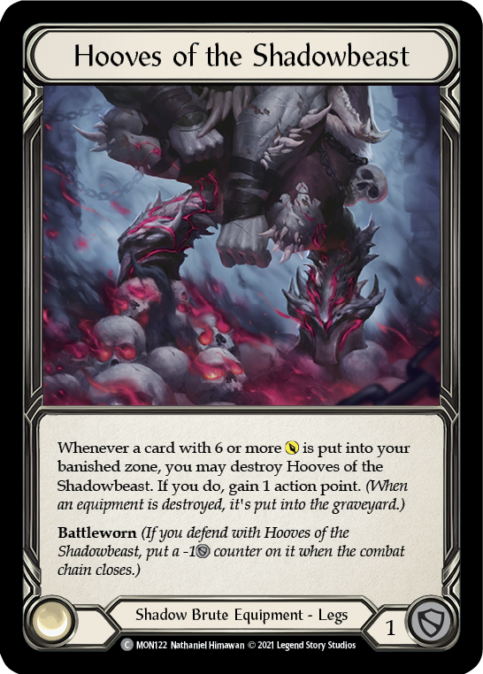 Hooves of the Shadowbeast [MON122] (Monarch)  1st Edition Normal | Silver Goblin