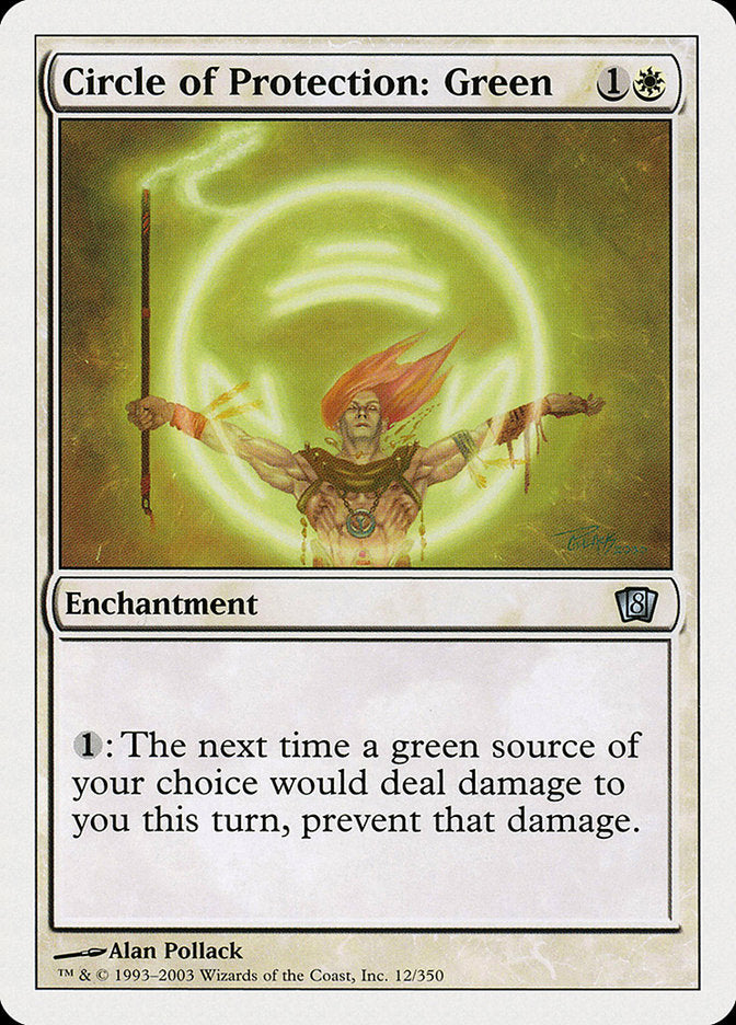 Circle of Protection: Green [Eighth Edition] | Silver Goblin