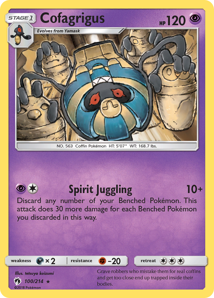 Cofagrigus (100/214) [Sun & Moon: Lost Thunder] | Silver Goblin