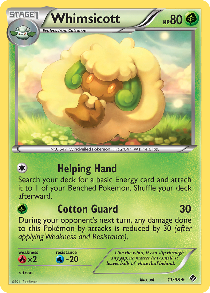 Whimsicott (11/98) [Black & White: Emerging Powers] | Silver Goblin