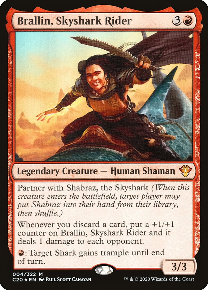 Brallin, Skyshark Rider [Commander 2020] | Silver Goblin