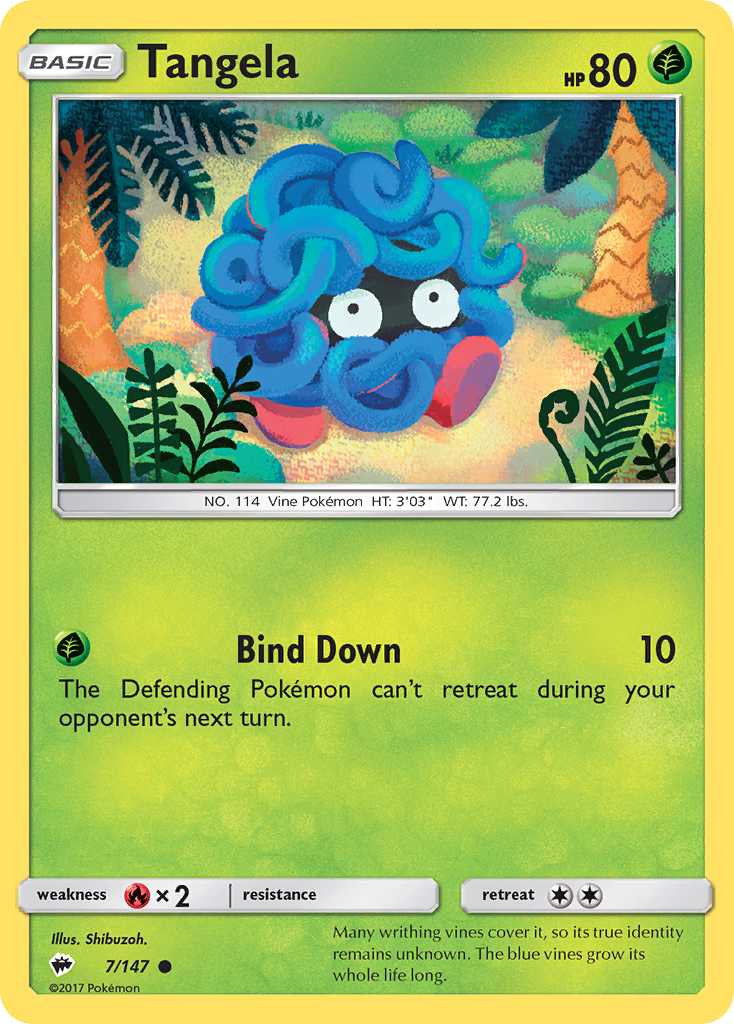 Tangela (7/147) [Sun & Moon: Burning Shadows] | Silver Goblin