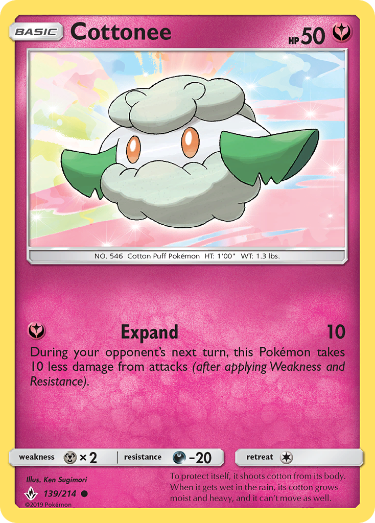 Cottonee (139/214) [Sun & Moon: Unbroken Bonds] | Silver Goblin