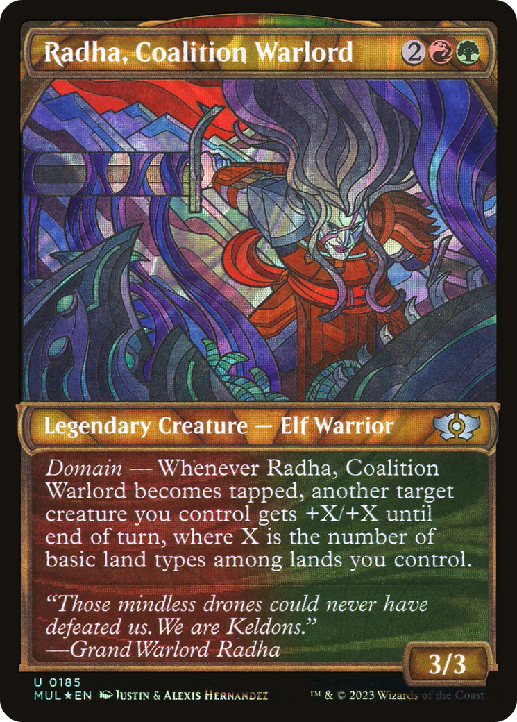 Radha, Coalition Warlord (Halo Foil) [Multiverse Legends] | Silver Goblin