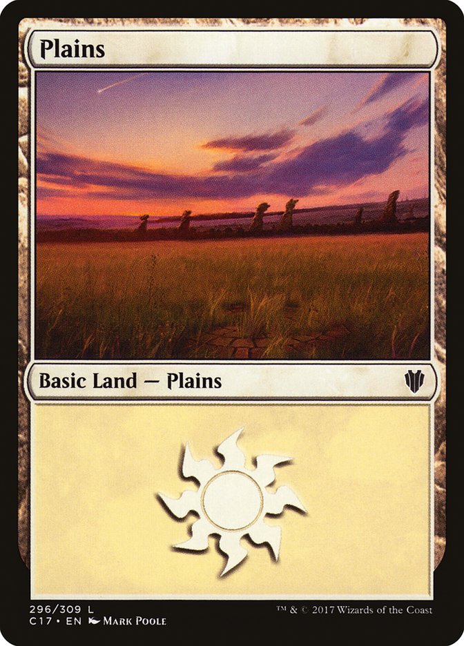 Plains (296) [Commander 2017] | Silver Goblin