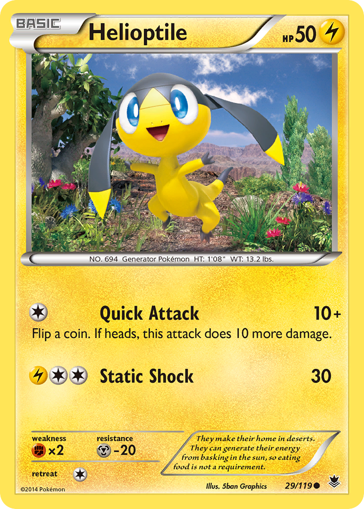 Helioptile (29/119) [XY: Phantom Forces] | Silver Goblin