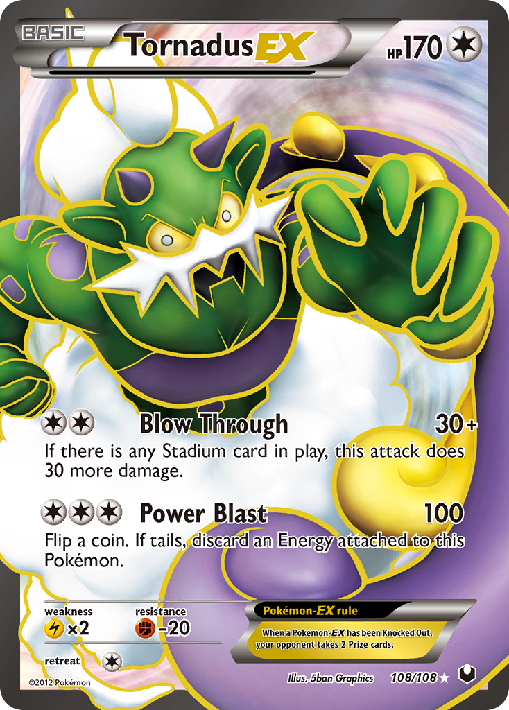 Tornadus EX (108/108) [Black & White: Dark Explorers] | Silver Goblin