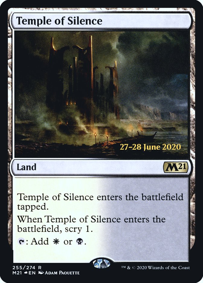 Temple of Silence [Core Set 2021 Prerelease Promos] | Silver Goblin