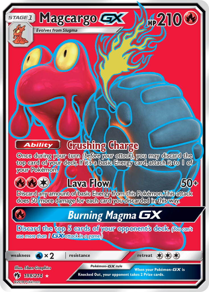 Magcargo GX (198/214) [Sun & Moon: Lost Thunder] | Silver Goblin