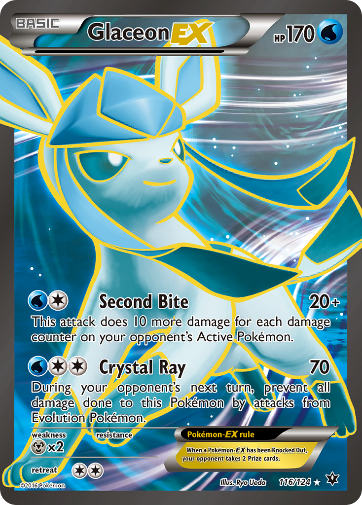 Glaceon EX (116/124) [XY: Fates Collide] | Silver Goblin