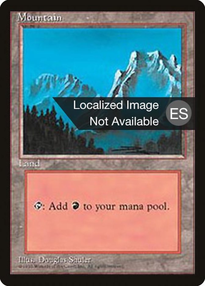 Mountain (B) [Fourth Edition (Foreign Black Border)] | Silver Goblin