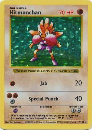 Hitmonchan (7/102) [Base Set Shadowless Unlimited] | Silver Goblin