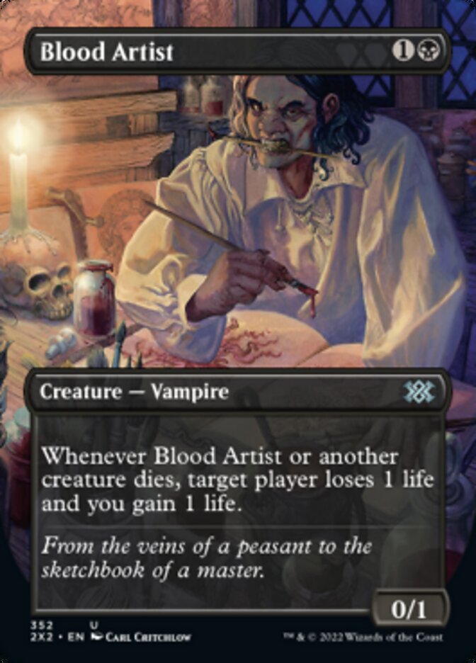 Blood Artist (Borderless Alternate Art) [Double Masters 2022] | Silver Goblin