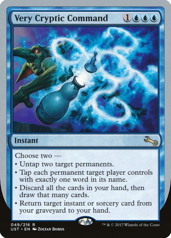 Very Cryptic Command (Untap) [Unstable] | Silver Goblin