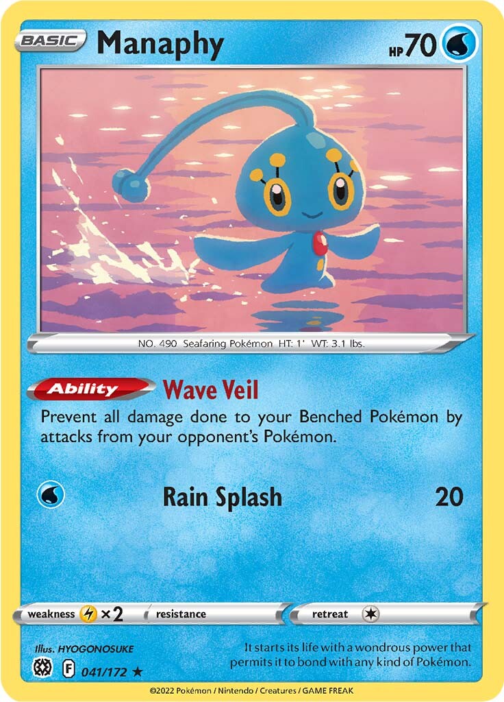 Manaphy (041/172) [Sword & Shield: Brilliant Stars] | Silver Goblin