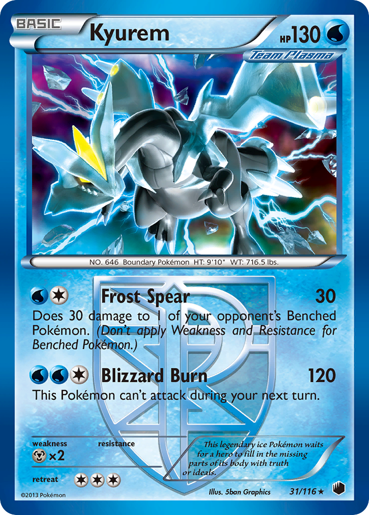 Kyurem (31/116) [Black & White: Plasma Freeze] | Silver Goblin