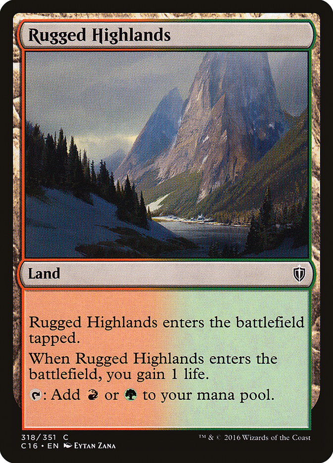 Rugged Highlands [Commander 2016] | Silver Goblin