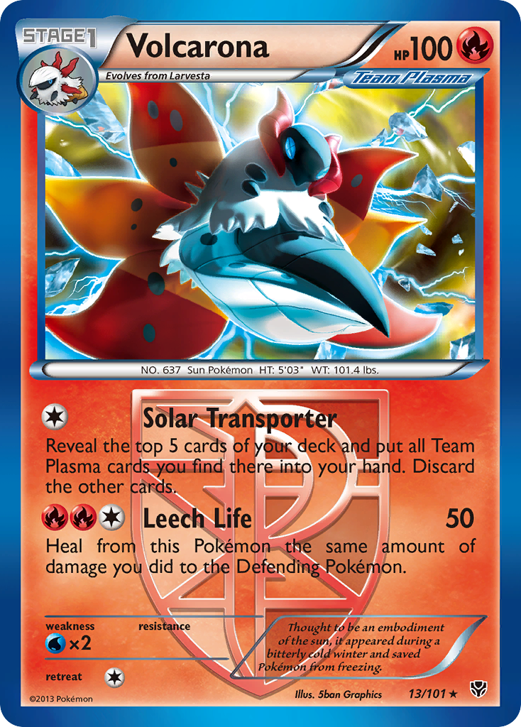 Volcarona (13/101) [Black & White: Plasma Blast] | Silver Goblin