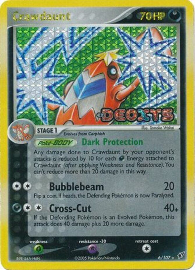 Crawdaunt (6/107) (Stamped) [EX: Deoxys] | Silver Goblin