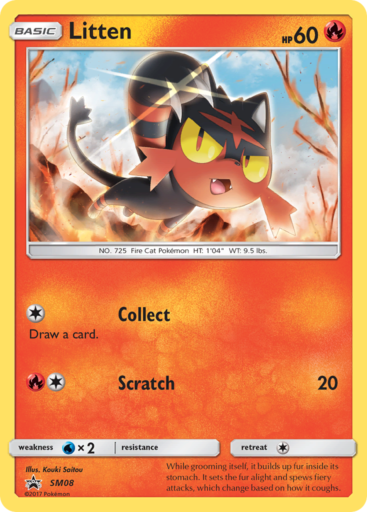 Litten (SM08) [Sun & Moon: Black Star Promos] | Silver Goblin