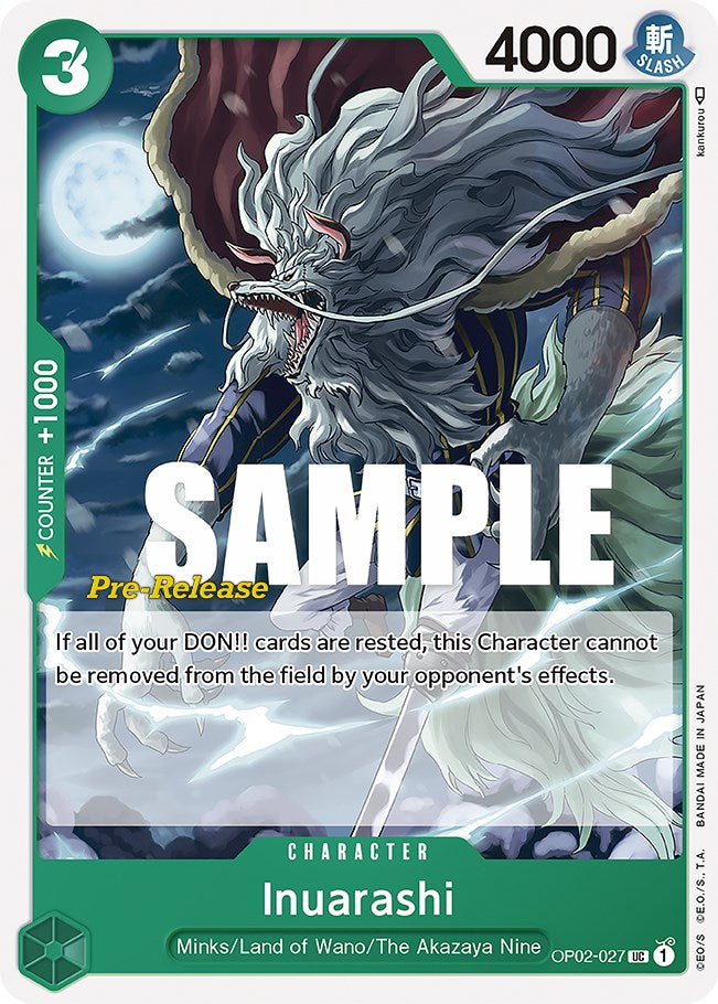 Inuarashi [Paramount War Pre-Release Cards] | Silver Goblin