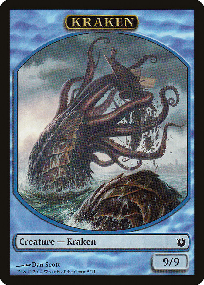 Kraken Token [Born of the Gods Tokens] | Silver Goblin