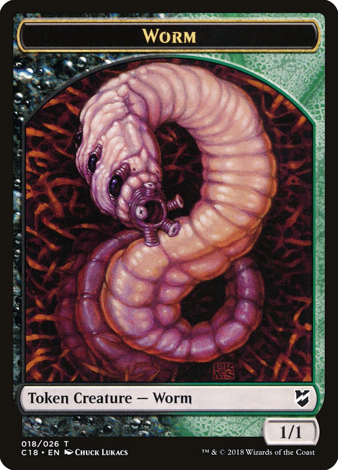 Worm Token [Commander 2018 Tokens] | Silver Goblin