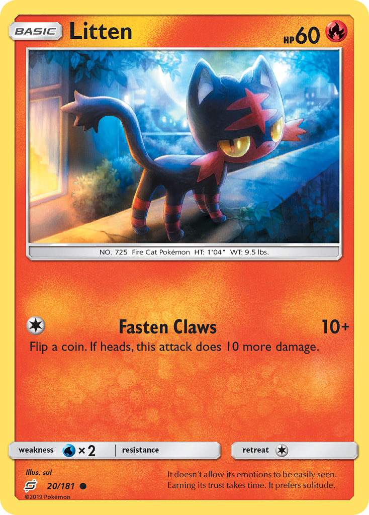 Litten (20/181) [Sun & Moon: Team Up] | Silver Goblin