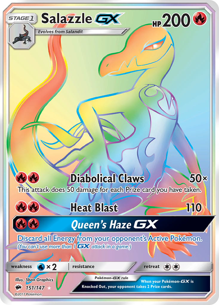 Salazzle GX (151/147) [Sun & Moon: Burning Shadows] | Silver Goblin