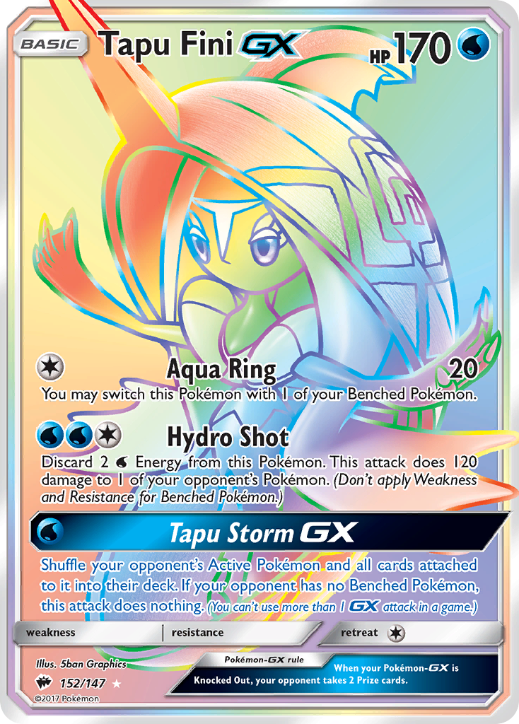 Tapu Fini GX (152/147) [Sun & Moon: Burning Shadows] | Silver Goblin