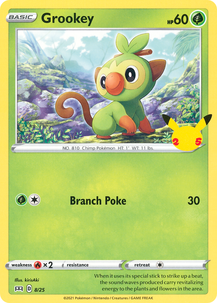 Grookey (8/25) [McDonald's 25th Anniversary] | Silver Goblin