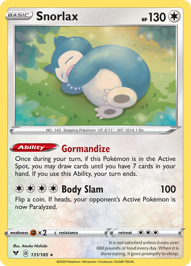 Snorlax (131/185) [Sword & Shield: Vivid Voltage] | Silver Goblin