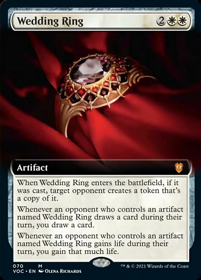 Wedding Ring (Extended Art) [Innistrad: Crimson Vow Commander] | Silver Goblin