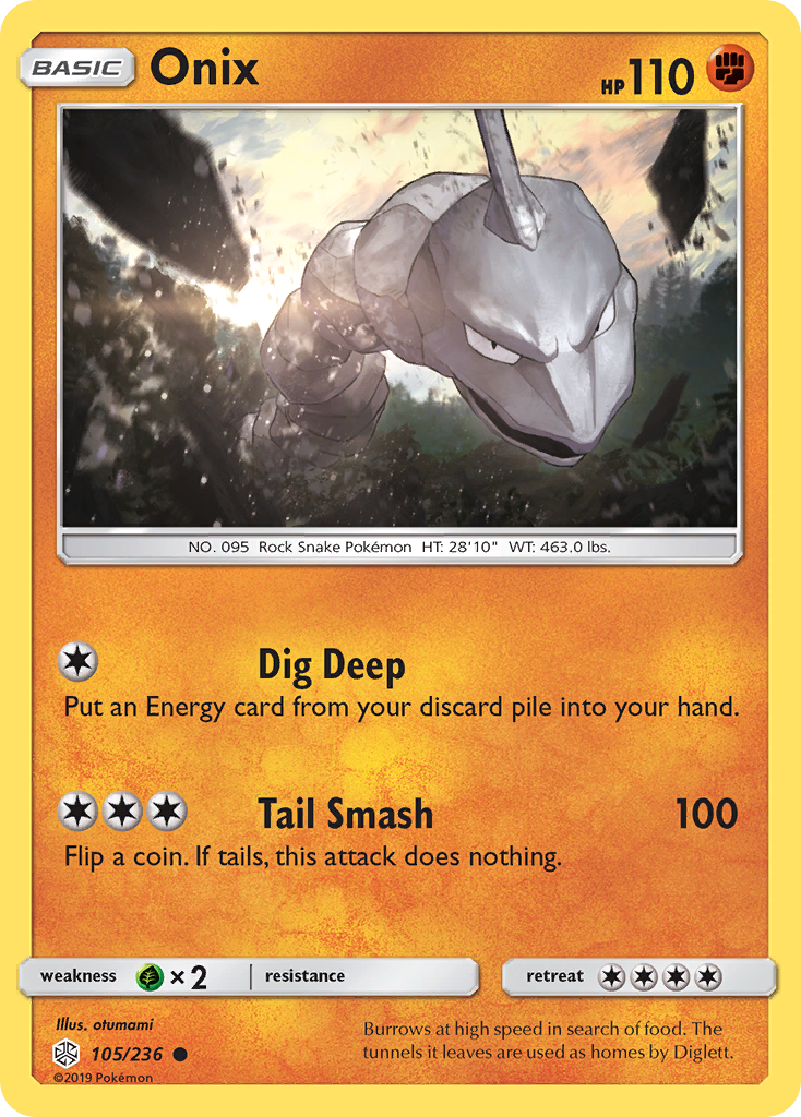 Onix (105/236) [Sun & Moon: Cosmic Eclipse] | Silver Goblin