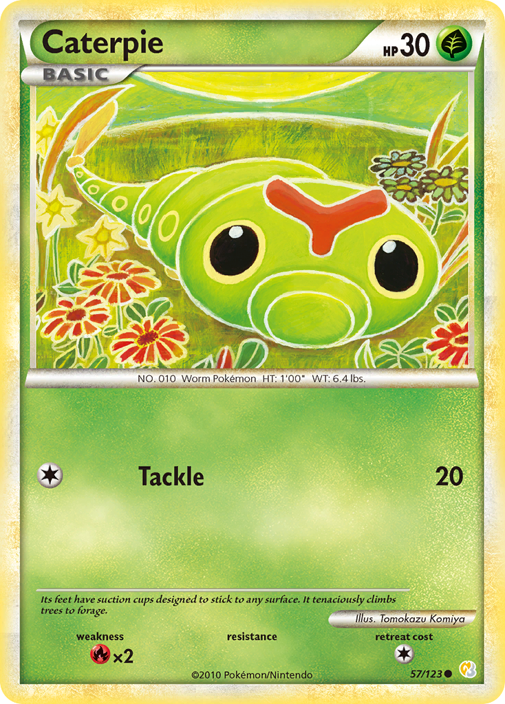 Caterpie (57/123) [HeartGold & SoulSilver: Base Set] | Silver Goblin