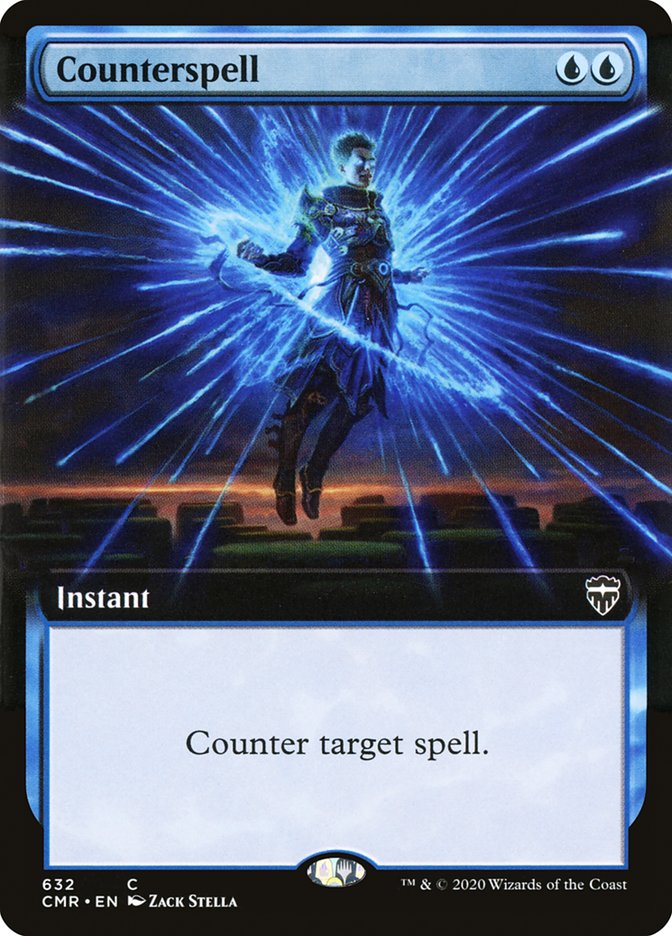 Counterspell (Extended Art) [Commander Legends] | Silver Goblin