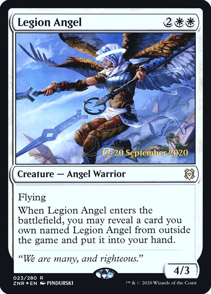 Legion Angel [Zendikar Rising Prerelease Promos] | Silver Goblin