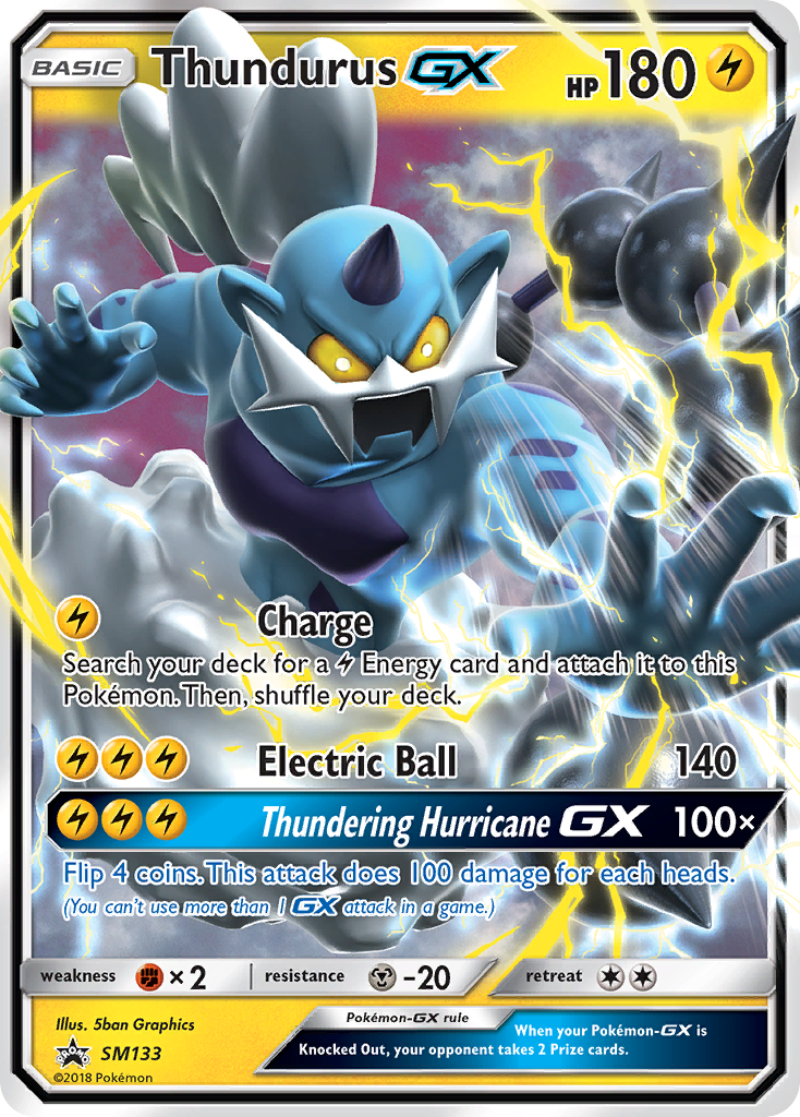 Thundurus GX (SM133) [Sun & Moon: Black Star Promos] | Silver Goblin