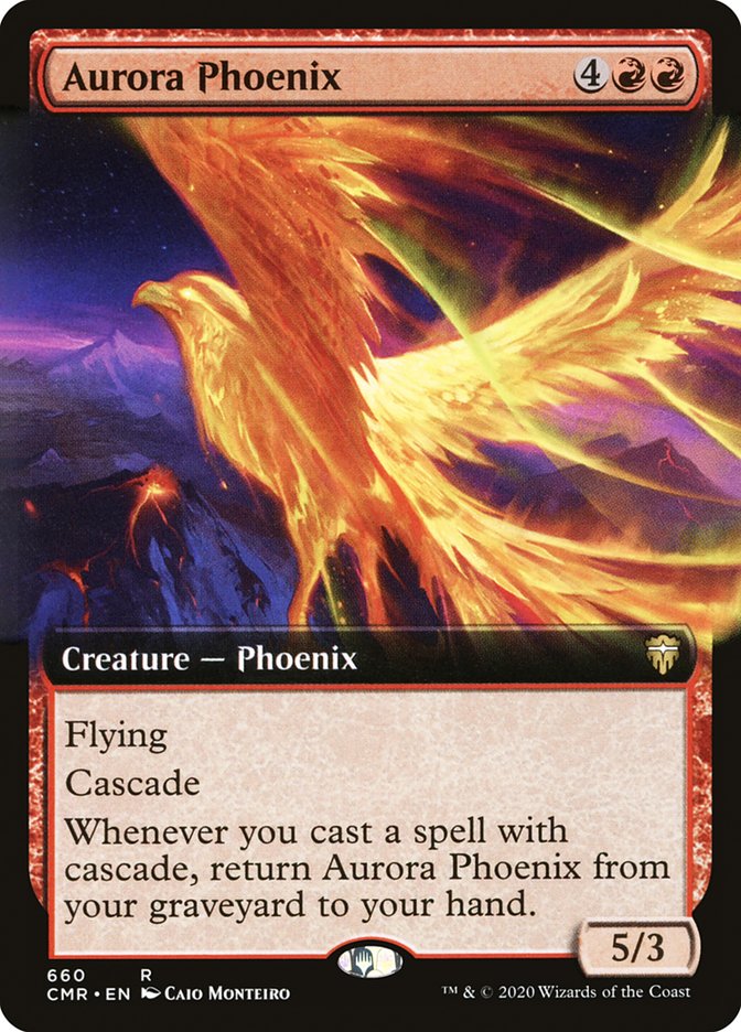 Aurora Phoenix (Extended Art) [Commander Legends] | Silver Goblin