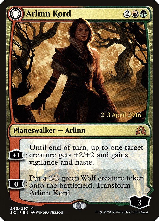 Arlinn Kord // Arlinn, Embraced by the Moon (243s) Foil - Shadows over Innistrad Promos