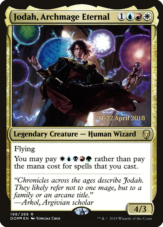 Jodah, Archmage Eternal [Dominaria Prerelease Promos] | Silver Goblin