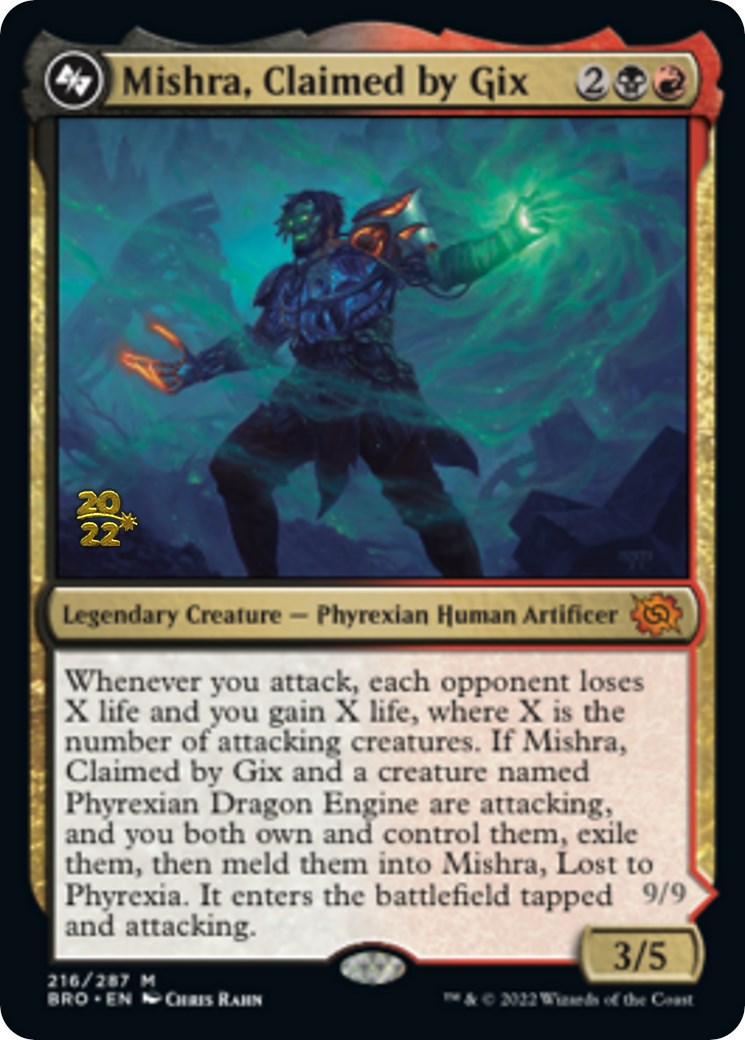 Mishra, Claimed by Gix [The Brothers' War Prerelease Promos] | Silver Goblin