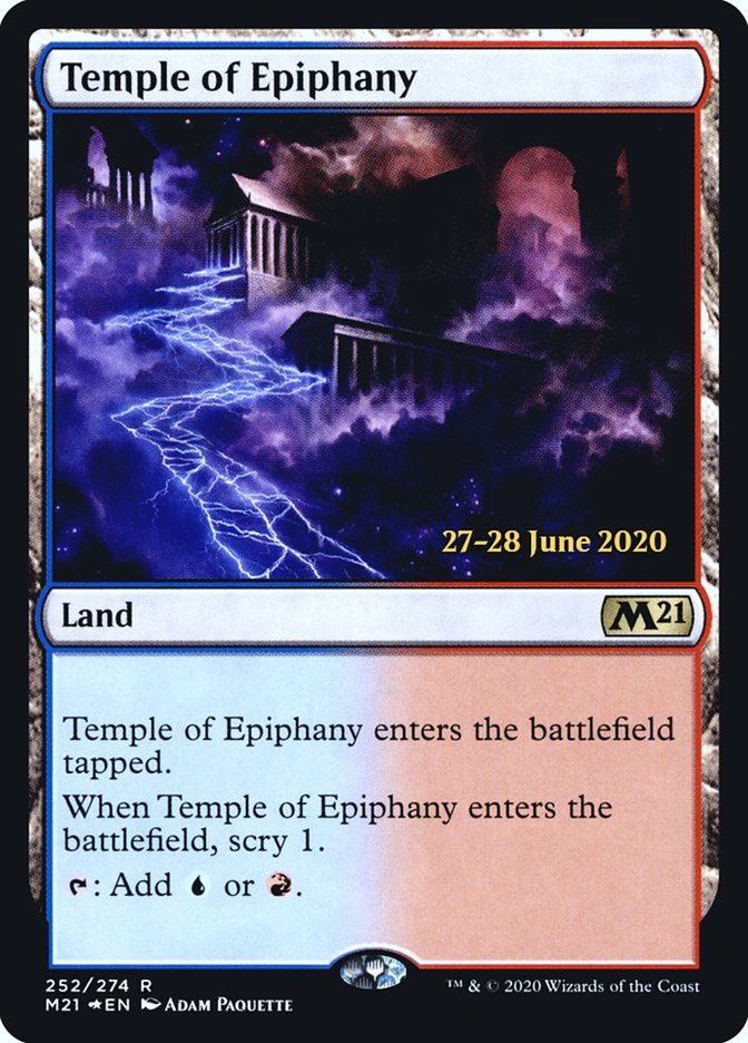 Temple of Epiphany [Core Set 2021 Prerelease Promos] | Silver Goblin