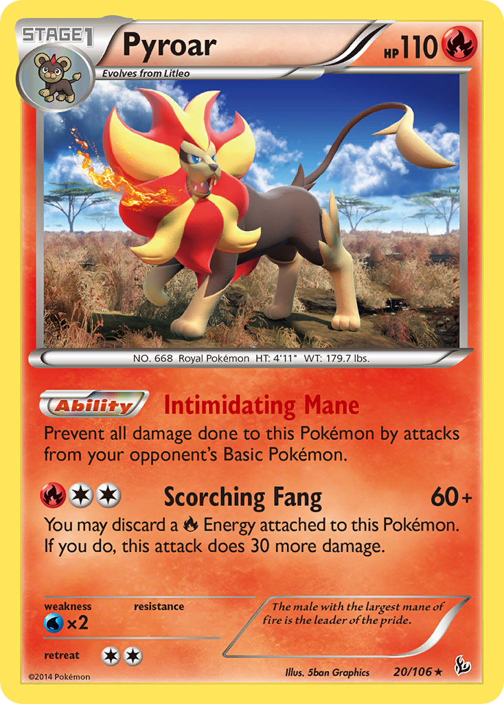 Pyroar (20/106) [XY: Flashfire] | Silver Goblin