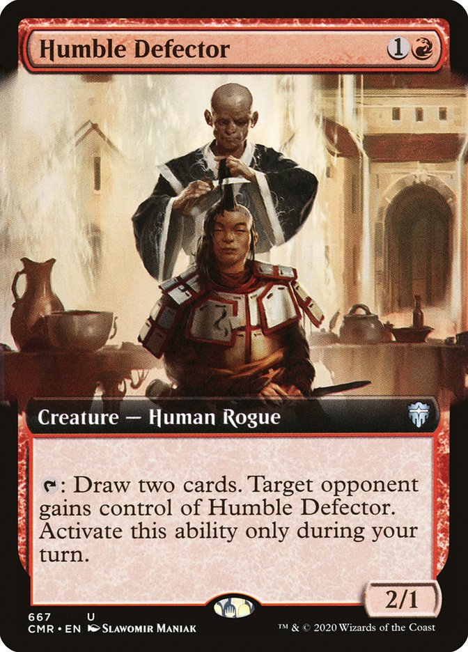 Humble Defector (Extended Art) [Commander Legends] | Silver Goblin